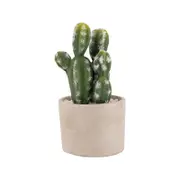 UN-REAL 19cm Artificial Cactus In Concrete Pot
