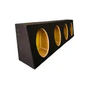 Quad 6x8Truck Box Sealed Speaker Box Enclosure- Black 6.8”