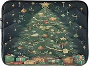 Merry Christmas Tree with Gifts Computer Case for Laptop, 13 Inch Computer Sleeve, Laptop Case Protector, Lap Top Bag for Women