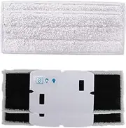 4 Pack Washable Mopping Pads Replacement Microfiber Cleaning Pads for iRobot Braava Jet 240 241, White, Dry Sweeping Pads