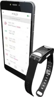 Helo smart health monitor fitness tracker band, box set, NEW w.4 stones, 50% OFF