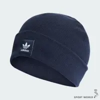 在飛比找蝦皮商城優惠-Adidas 毛帽 保暖 深藍【運動世界】IL4878