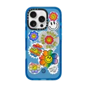 iPhone 16 Pro Impact Case MagSafe Compatible Smile Sticker Bomb By Nathan Bennett