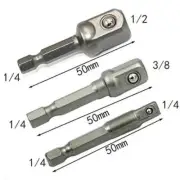 Chrome Vanadium Steel Socket Adapter Hex Shank Extension Drill Bits Power Tools
