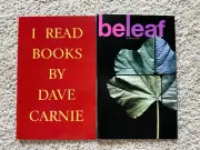 Set of Dave Carnie x Strangelove Zine I READ BOOKS BELEAF jackass
