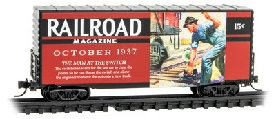 Micro-Trains MTL N-Scale 40ft Box Car Railroad Magazine Series #8 October 1937