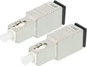 uxcell 10dB SC Fiber Attenuator, SC/UPC SM Single Mode Fixed Fiber Optic Attenuator Male to Female for Fiber Optic Transmission Pack of 2