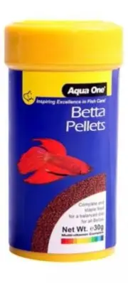 Aqua One Betta Small Pellets 30g Siamese Fighting Fish Food Tank Aquarium