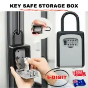 1X 4-Digit Combination Lock Key Safe Storage Box Padlock Security Home Outdoor