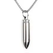 Haxtec Small Pill Box Titanium Fob Necklace Bullet Nitro Mini Tc02-ti