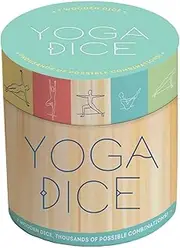 Yoga Dice: 7 Wooden Dice, Thousands of Possible Combinations! (Meditation Gifts, Workout Dice, Yoga for Beginners, Dice Games, Yoga Gifts for Women)