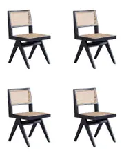 Manhattan Comfort Set of 4 Hamlet Dining Chairs