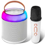 Portable Bluetooth Mini Karaoke Machine Speaker for Kid with Wireless Microphone