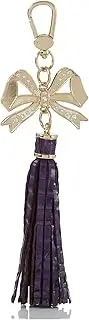 BRAHMIN Bow Charm Tassel - Royal Purple Melbourne, OneSize, Leather, no gems