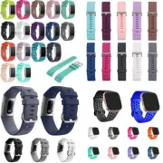 For Fitbit Charge 2 3 4 Silicone Wristband Band Replacement Watch Wrist Straps*