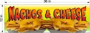 12" x 36" VINYL BANNER NACHOS AND CHEESE FULL COLOR