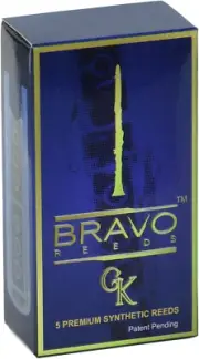 Bravo Synthetic Reeds for Bb Clarinet - Strength 3.5 (Box of 5), Model BR-C35