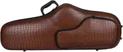 Generic Protective Alto Saxophone Case with Adjustable Shoulder Straps, brown