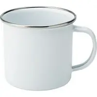 在飛比找樂天市場購物網優惠-《Utopia》琺瑯馬克杯(銀白300ml) | 水杯 茶杯
