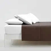 Southshore Fine Living, Inc. 2-Pack King Size Flat Sheets Only, Premium Oversized Brown Bed Sheets, 112" x 102" Cal/King Top Sheet Stays Tucked on Deep Mattresses, Flat Sheet Set of 2, Chocolate Brown
