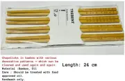 IKEA 4 Pairs Bamboo Chopsticks - 25 Cm Length - Asian Japanese Korean Noodles