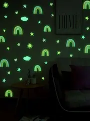 [Namly Design] Wallsticker - Rainbow / Glow in the Dark