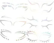 FOMIYES 6Pcs Eye Makeup Stickers Temporary Eyeliner Face Decals for Parties Festivals Creative Makeup Lovers Eye Catching Stylish Design
