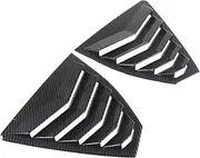 Compatible with Subaru WRX STI VB 2022-2025 Car Rear Louver Window Side Shutter Cover Trim Sticker Vent Scoop ABS Carbon Fiber Accessories(Carbon Fiber Look)