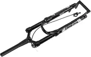 Aluminum Alloy Cycling Air Suspension Fork, Mountain Cycling 29 Inch Remote Lockout Air Suspension Front Fork, Black for AM
