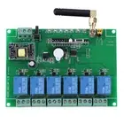110-240V 6 Channel RF Relay Module Board Remote Control Switch Momentary