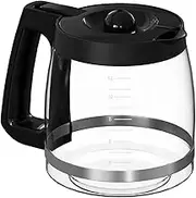 12-Cup Coffee Maker Glass Carafe Replacement Compatible with Hamilton Beach Coffee Maker Models 46310, 49976, 49350, 49980R, 49980A, 49980Z, 49983, 49618, 46300, 49966 1 Pack