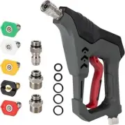 Pistola corta para hidrolavadora, comercial, 5000 PSI, 12 GPM, 5 boquillas.neuvo