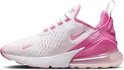 [Nike] Air Max 270 Big Kids' Shoes (FZ4116-100, White/Playful Pink-Pink Foam)