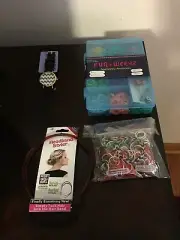BRAND NEW GIRL'S RUBBERBAND KIT, WATCH, HEADBAND STYLER AND EXTRA RUBBERBANDS