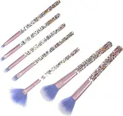 CANIGHT Mini Makeup Brush Set 7-piece Eyeshadow Makeup Tools Blending Brush Compact Portable Safe for Eyes Lips and Face Women's Beauty Essentials