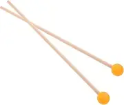 Milisten 1 Pair Mallet for Xylophone and Marimba Ergonomic Grip Rubber Head Drum Accessories Durable Percussion Instrument Sticks for Adults Sound Production