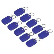12Pcs IC Card M1 Key Fobs RFID Proximity 13.56MHz Read Only Smart Tag Blue
