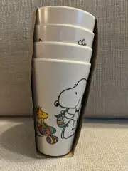 Peanuts Snoopy cups Easter eggs eco friendly set of 4