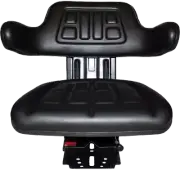 TracSeats Black Tractor Suspension Seat Fits Massey Ferguson 235 240 245 250 254