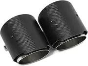 2pcs/lot Carbon Fiber Exhaust Compatible For BMW G20 G21 320i 330i G22 G23 G26 420i 430i Muffler Tip Slip In tip Exhaust System(B ID65MMOD89MM)