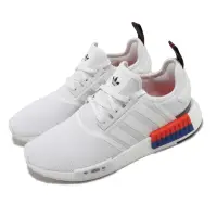 在飛比找momo購物網優惠-【adidas 愛迪達】休閒鞋 NMD_R1 男鞋 白 紅 