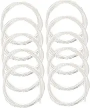 Levemolo 10 Pack Silver Plated Guitar Strings Classic Nylon Folk Guitar Strings Coated Copper Alloy Electroplated