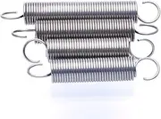 304 Stainless Steel Tension Extension Spring Pullback Spring with Open Hook, Wire Dia 0.3mm X Outer Dia 3mm X Length 10-300mm(45mm (10pcs))