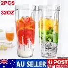 2Pcs Replacement Part 32oz Tall Cups For Ninja Blender Auto iQ 900W 1000W 1500W