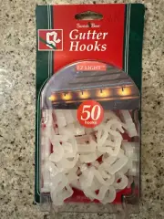 Santas Best Gutter Mini Lights Clips 50 count RARE NEW IN PACKAGE