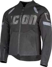 Icon Contra 3, textile jacket , color: Black/Grey , size: M