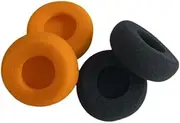 Adhiper Replacement Earpads Ear Cushions for Koss Porta Pro, KSC75, KPH40, KPH30i and JLab Rewind Headphones, 2 Pairs PORTAPRO Ear Cushions 50mm (Orange + Black)