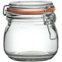 在飛比找PChome24h購物優惠-Utopia 扣式玻璃密封罐(橘500ml)