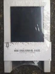Mini Chalkboard Easel 27cm x 17.7cm White