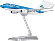 Pre-Built Model Aircraft 16CM 1/200 for KLM B737-700/w PH-BGG Realistic Airplane Replica Scale Diecast Model Aircraft Kit Miniature Airplane Model